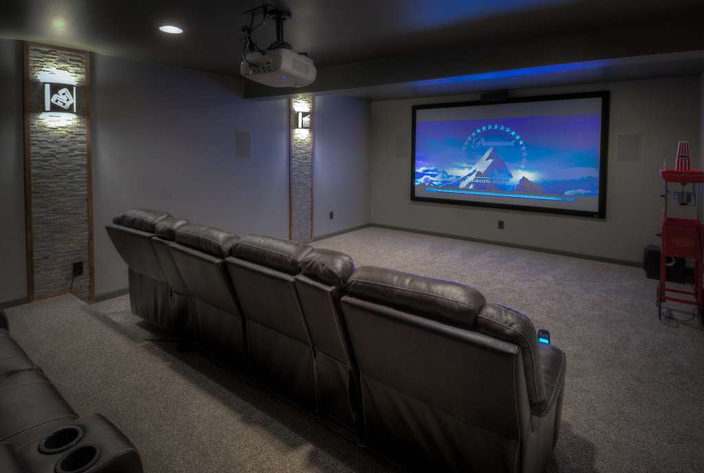 Home Theater, Basement Remodel